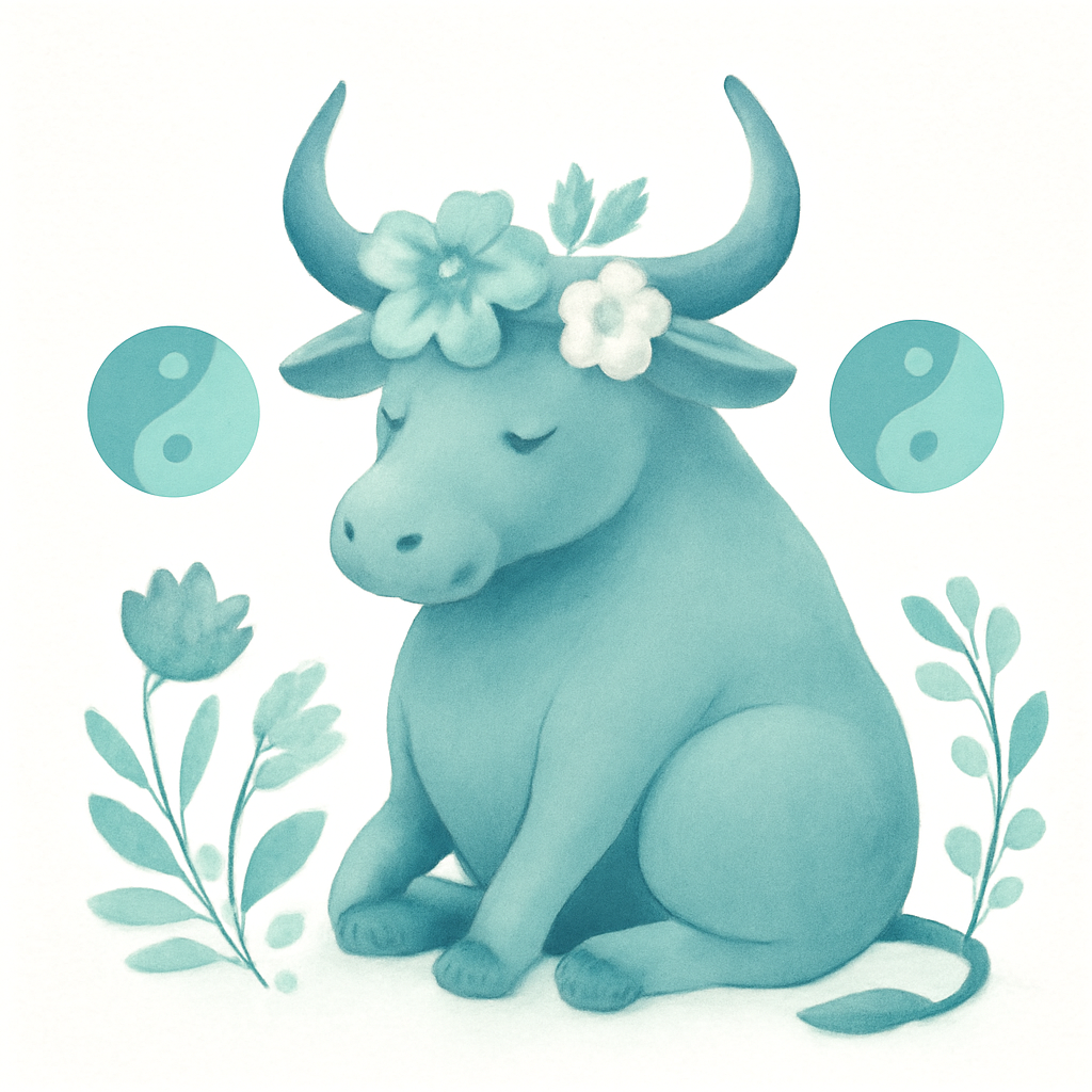 Today's fortune for the Ox sign — illustration symbolizing relationships and harmony