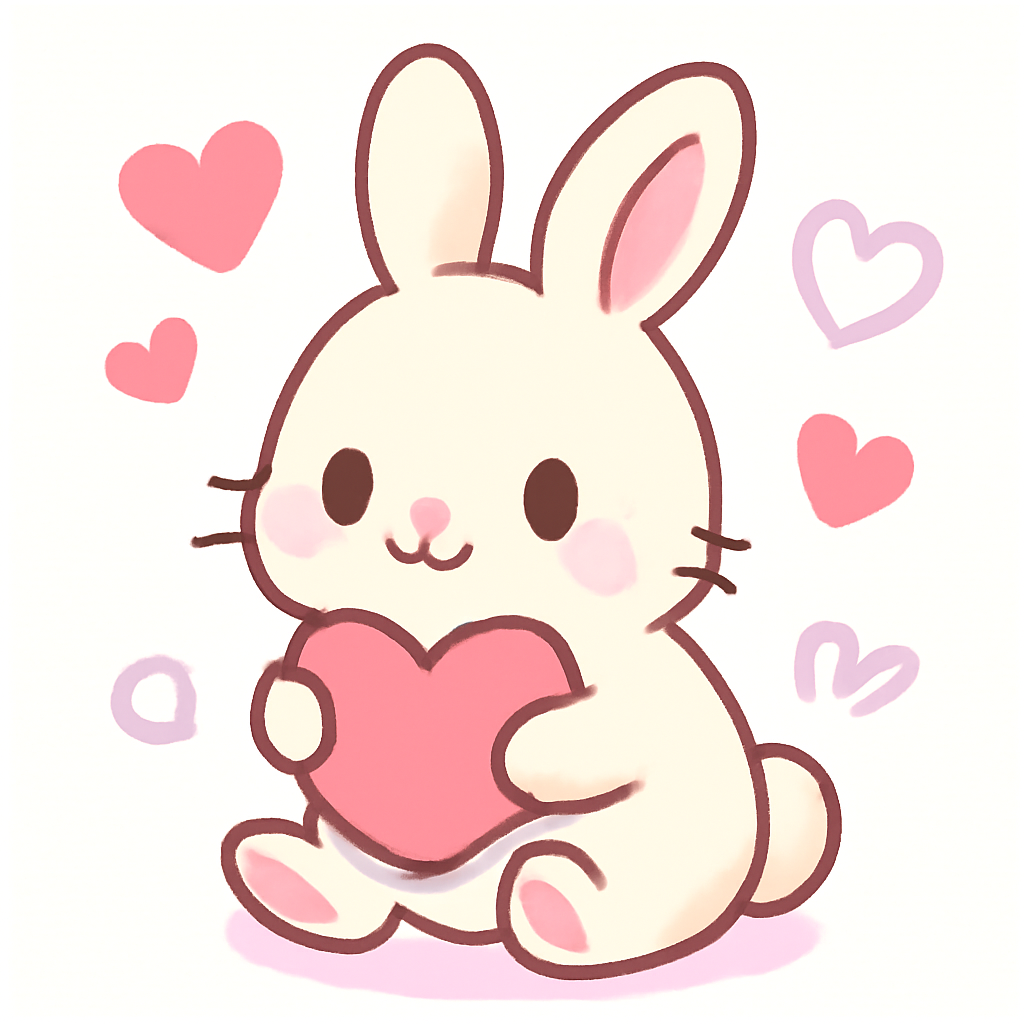 Today's fortune for the Rabbit sign — illustration symbolizing love luck and happiness